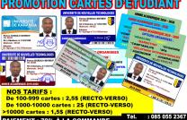 Promotion cartes d'étudiant mediacongo